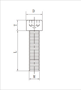 鋁型材專用圓柱頭螺栓二維圖 鋁型材專用圓柱頭螺栓二維圖