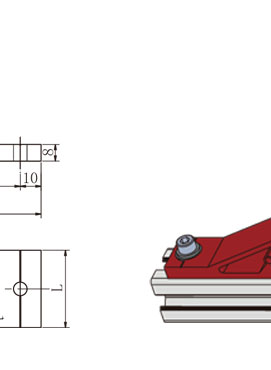 4545規(guī)格鋁型材135度角件安裝示意圖 4545規(guī)格鋁型材135度角件安裝示意圖